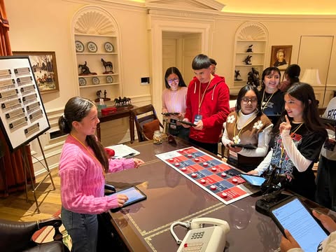 President discussing